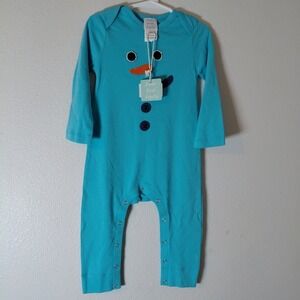 NWT Lemon Loves Layette Olaf 18 -24 Mo Romper Sleeper 2T Snap Reg. $48  Snowman